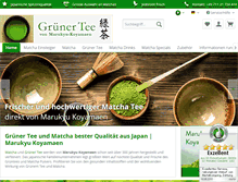 Tablet Screenshot of gruener-tee-koyamaen.de